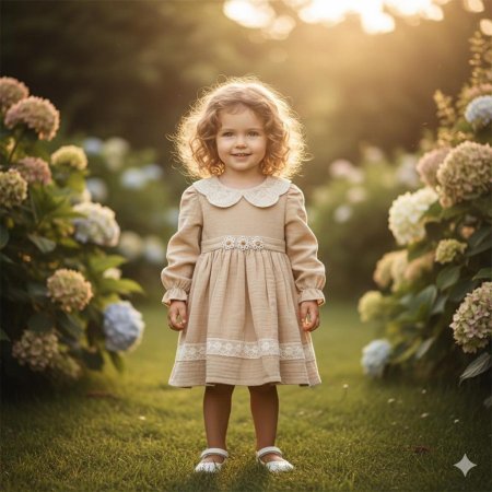 فستان بناتي ربيعي