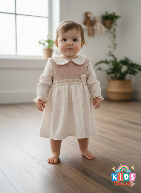 فستان بناتي ربيعي