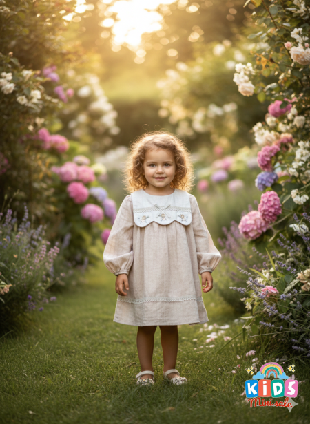 فستان بناتي ربيعي