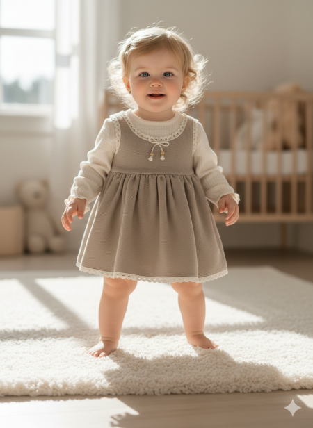 فستان بناتي ربيعي