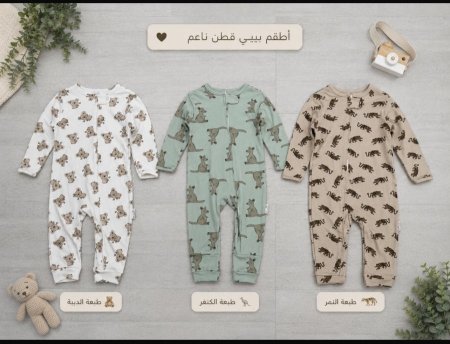 طقم بيبي 3 قطع  تركي